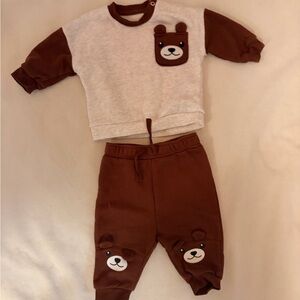 Primary Brown and Gray Kids Matching Set